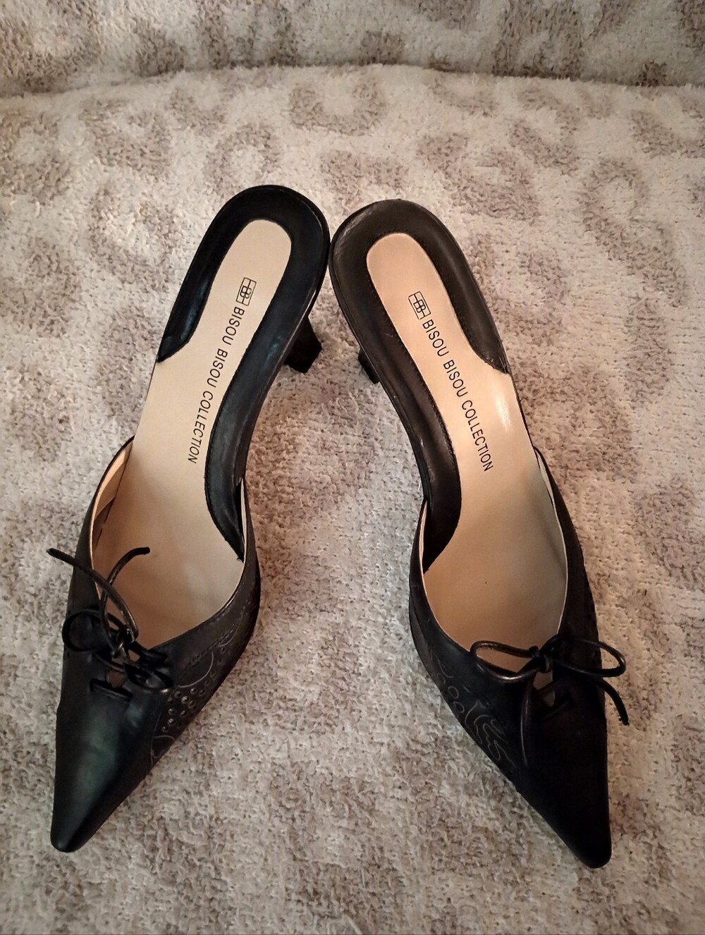 Bisou Bisou Collection Leather Heels